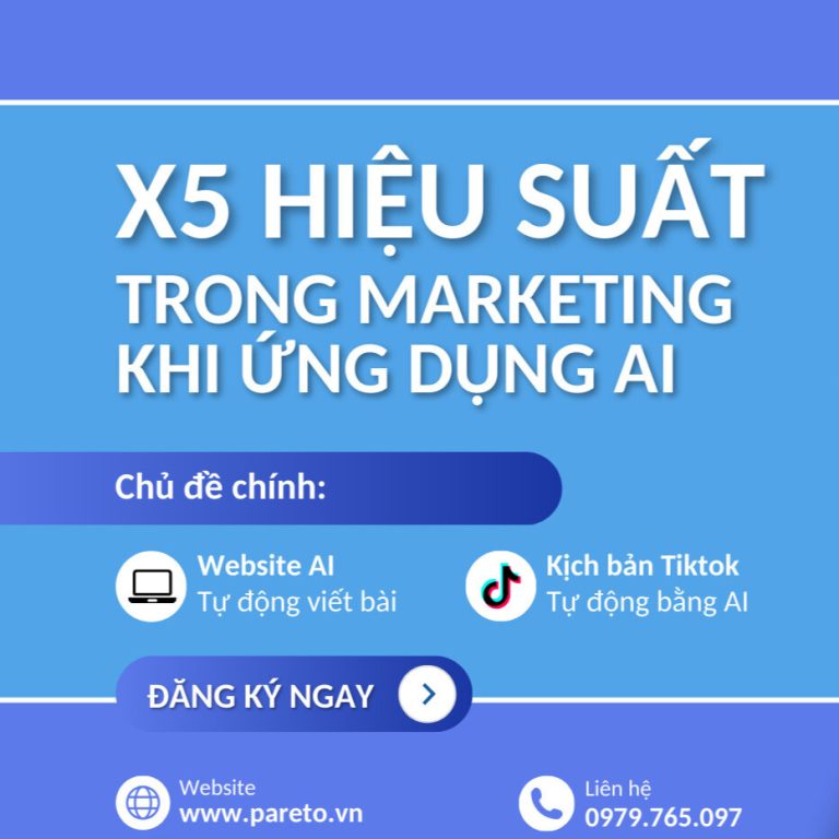 X5 Hiệu suất trong Marketing khi ứng dụng AI